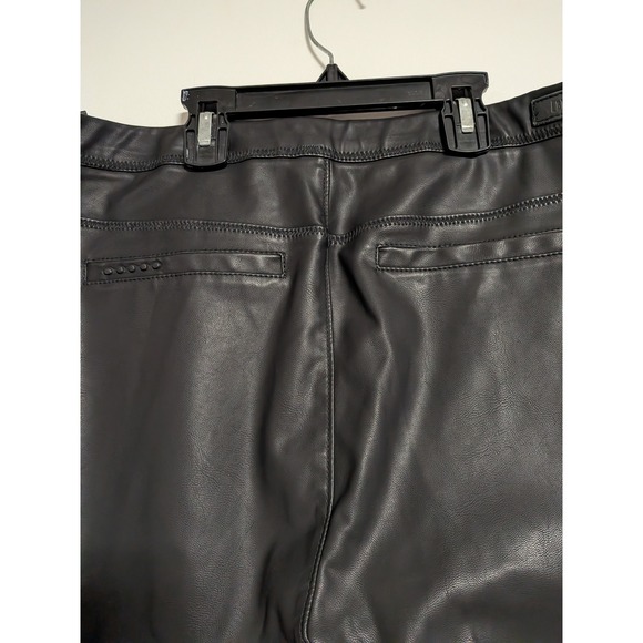 BlankNYC Vegan Leather Pull On Leggings Black Skinny Pants 30V-1122MX Womens 30 - Picture 11 of 13